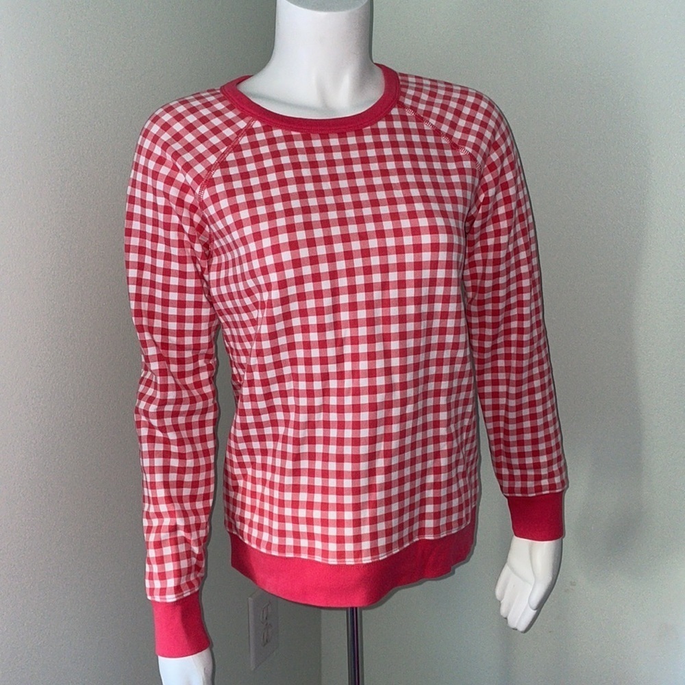DRAPER JAMES NATALIE SWEATSHIRT IN GINGHAM - Picture 5 of 9